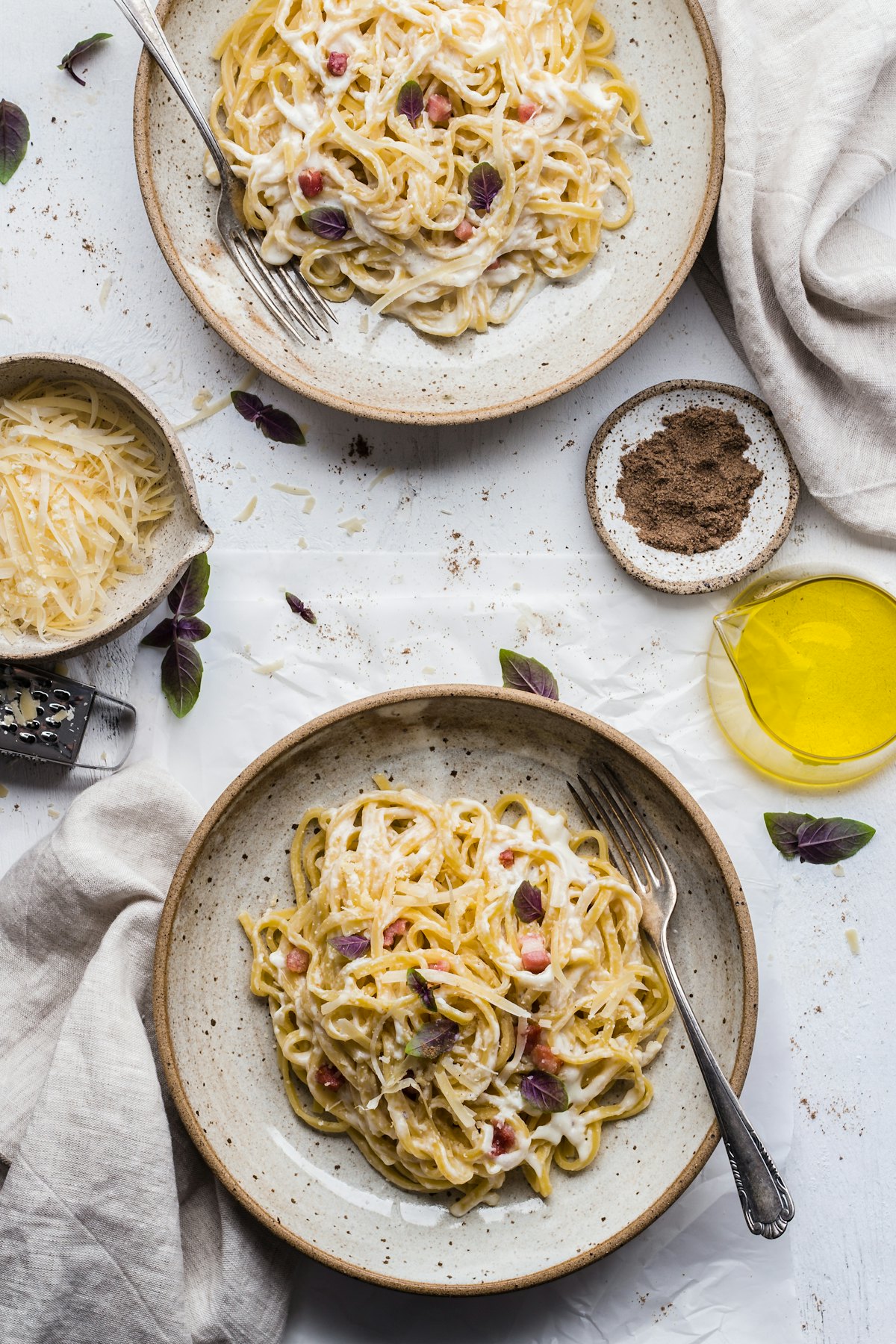 Carbonara on the table