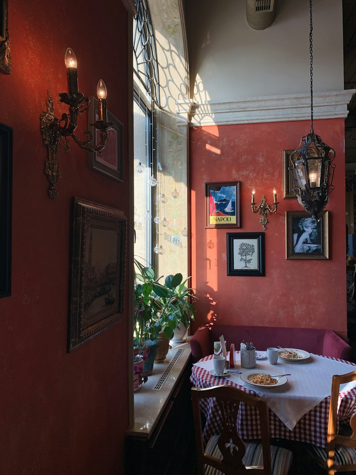 The dining room
