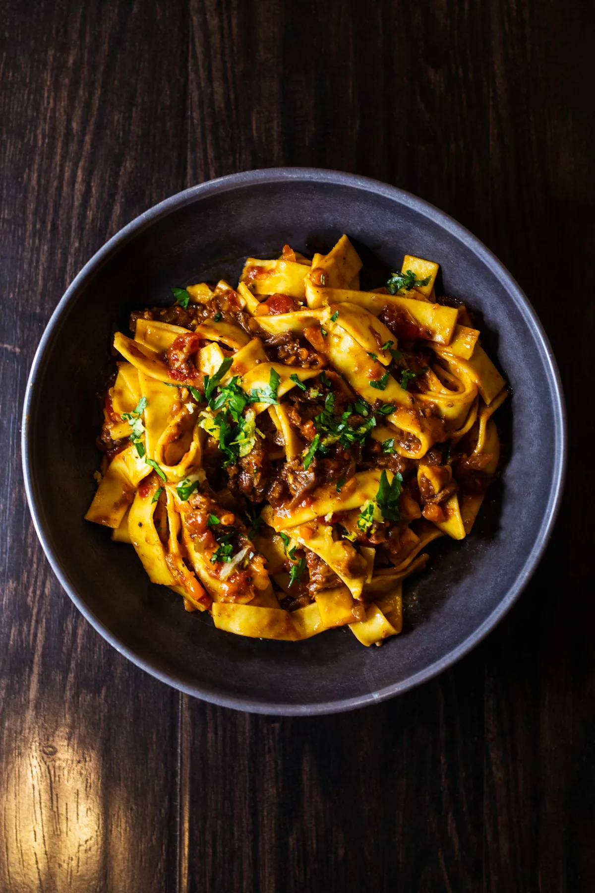 Pappardelle with ragù